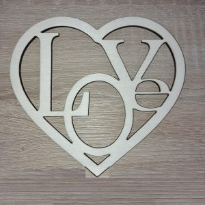 Dekorácia - srdce LOVE