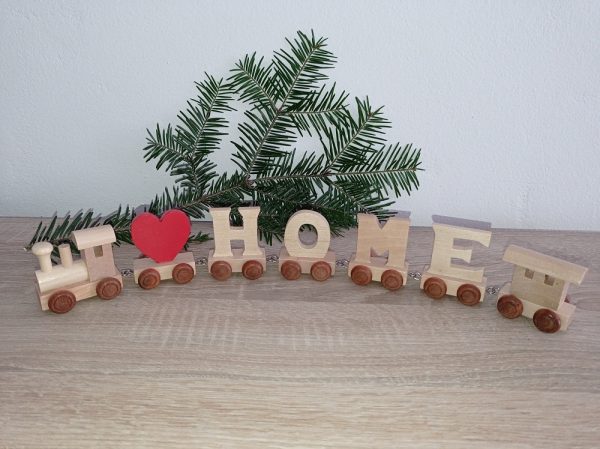 Drevený vláčik - ♥ HOME