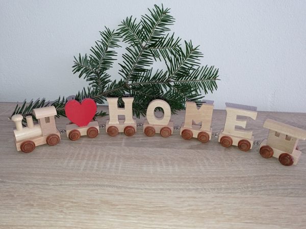 Drevený vláčik - ♥ HOME
